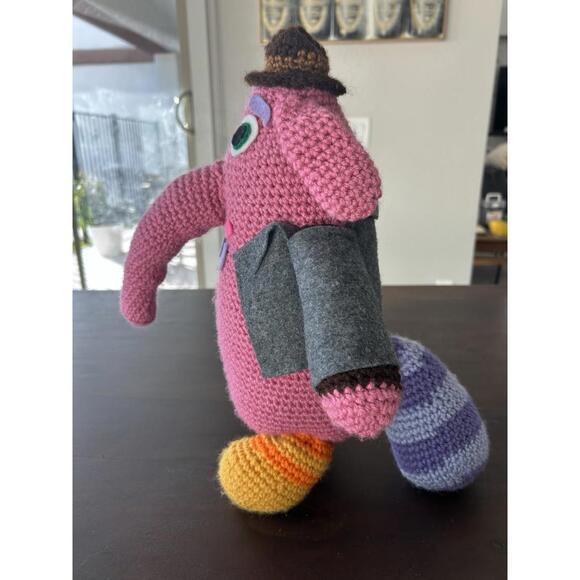 Home Made Crocheted 17” Bing Bong Plush Disney Inside Out Movie Super Unique - Picture 6 of 7
